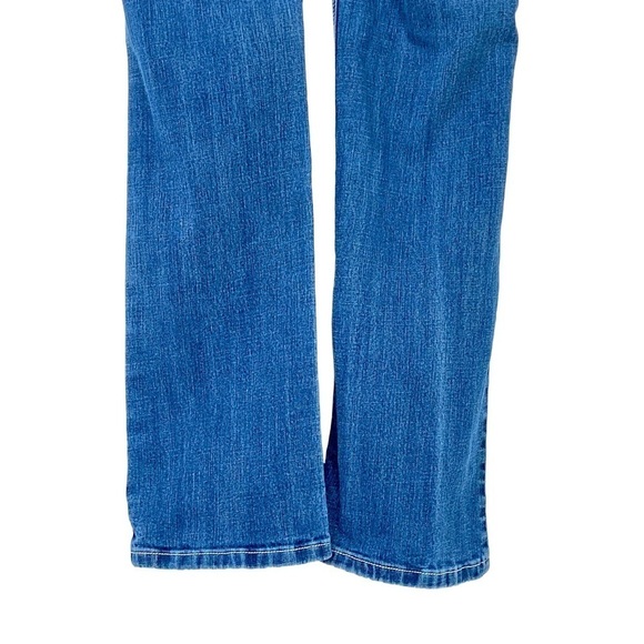 Earl Jeans Sz 8 Blue Barely Bootcut Embellished Embroidered Mid-rise Western - Picture 9 of 15